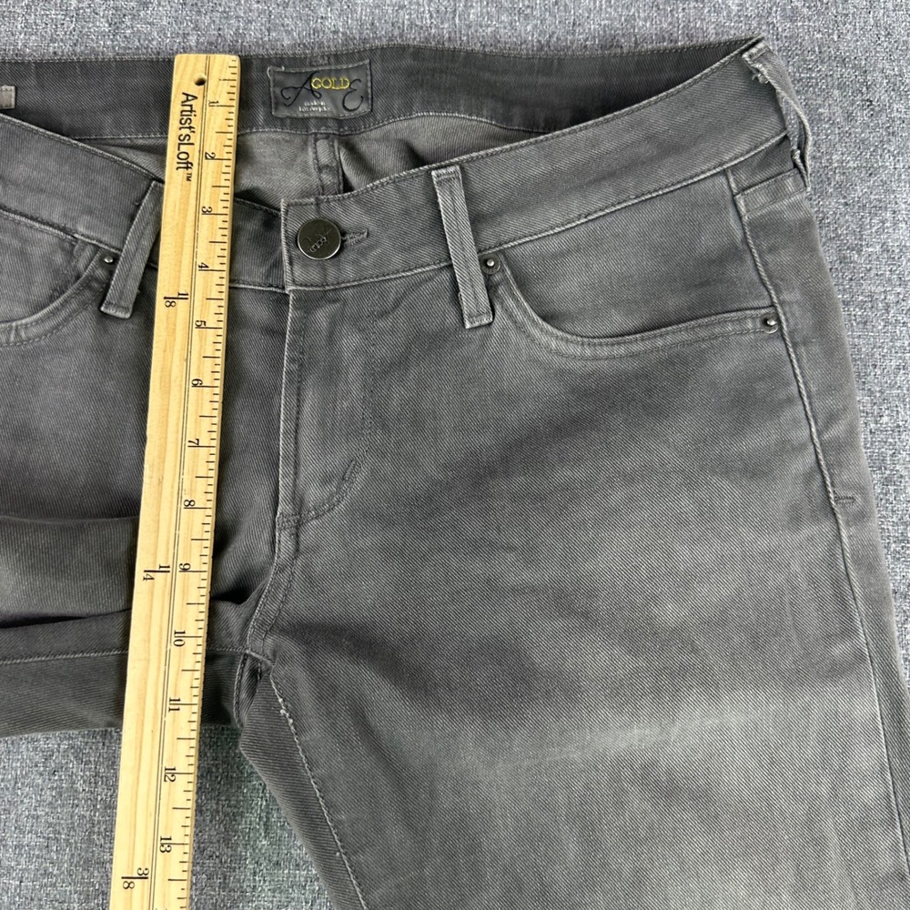 AGOLDE Jeans Women 29 Chloe Grey Distressed Skinny A001B-2002 USA Made - Picture 9 of 14